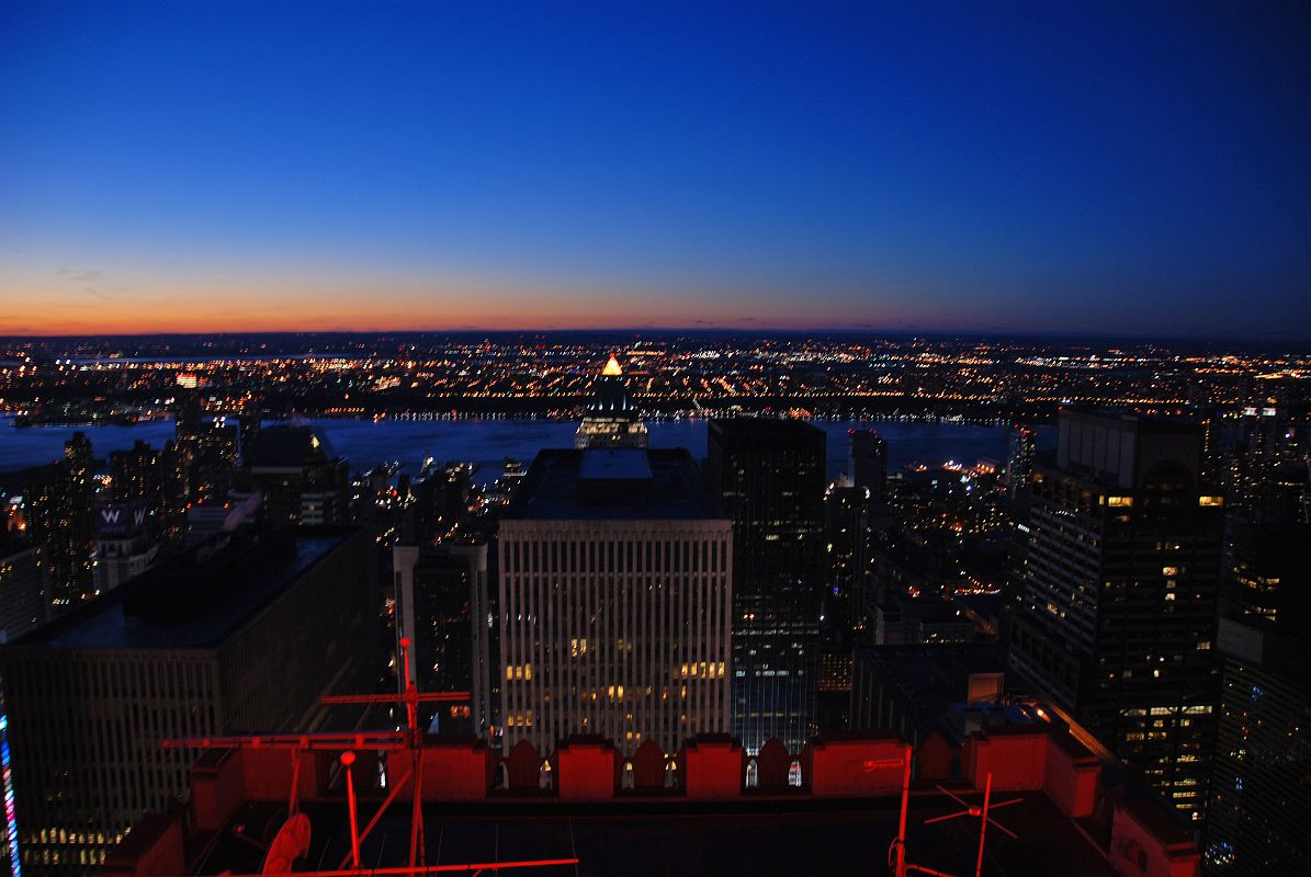 New York City Top Of The Rock 17 After Sunset View To West